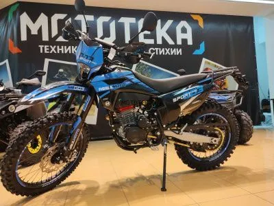 Мотоцикл кроссовый / эндуро Regulmoto (Регулмото) Sport - 003 PR PRO 300 (4 valves) 6 передач чёрный/синий с ПТС