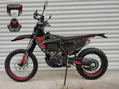 Мотоцикл кроссовый / эндуро Regulmoto (Регулмото) LEGEND 300 чёрный/красный с ПТС