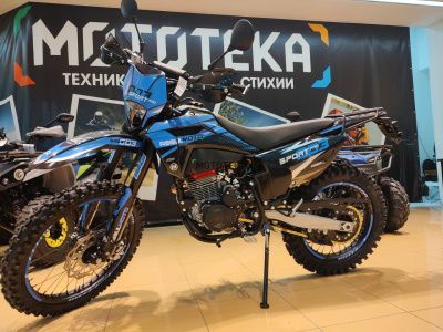 Мотоцикл кроссовый / эндуро Regulmoto (Регулмото) Sport - 003 PR PRO 300 (4 valves) 6 передач чёрный/синий с ПТС