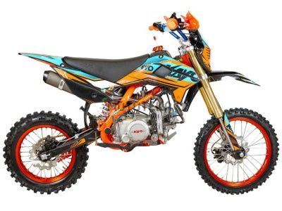 Питбайк KAYO (Кайо) EVOLUTION YX140EM 17/14 KRZ (механ. сцепл., эл. стартер 2022 г.)