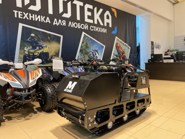 Мотобуксировщик Мужик LUXE М500 1450. 15 л.с.. катковая